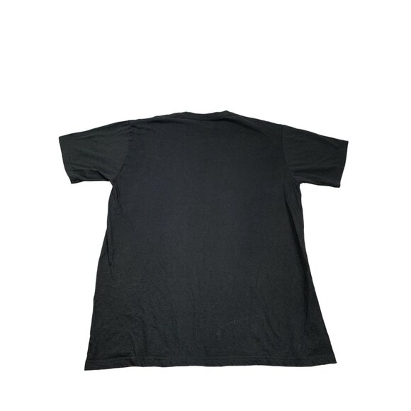 Hard Rock Cafe London Mens Large Black T-Shirt Gold Logo Crew Neck UAE - Picture 2 of 7